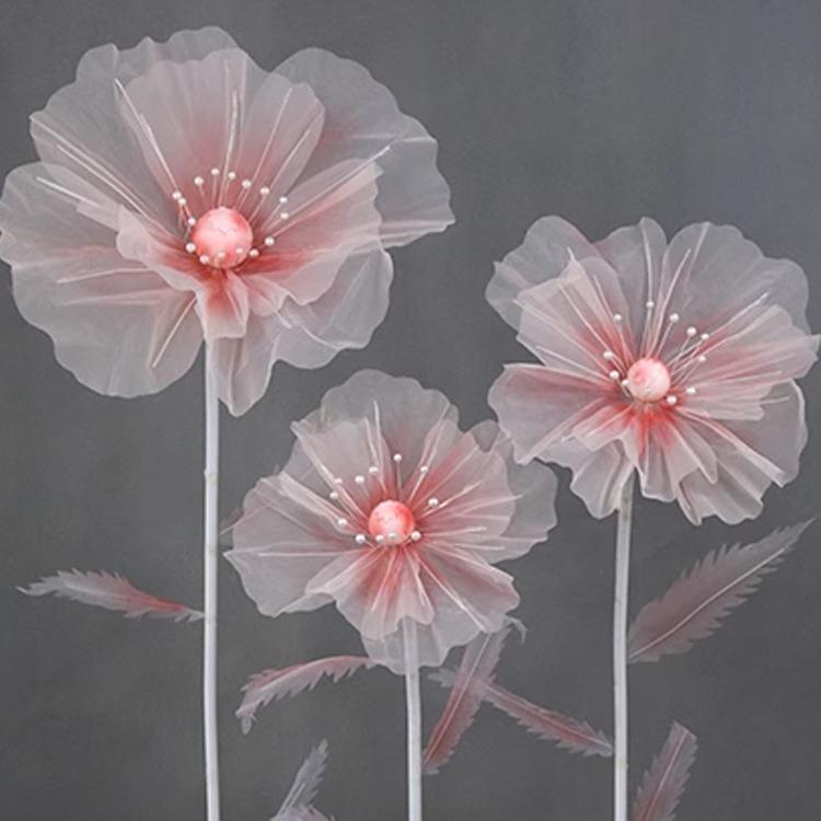 造花 虞美人 ウェディング デコレーション ショップディスプレイ アレンジメント パープル ピンク系 オレンジ レッド ホワイト