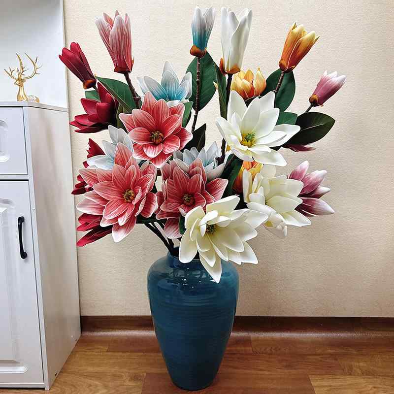 玉蘭 造花 フェイクフラワー 人工観葉植物 インテリア 飾り 結婚式 ウェディング ホテル ホームデコレ..