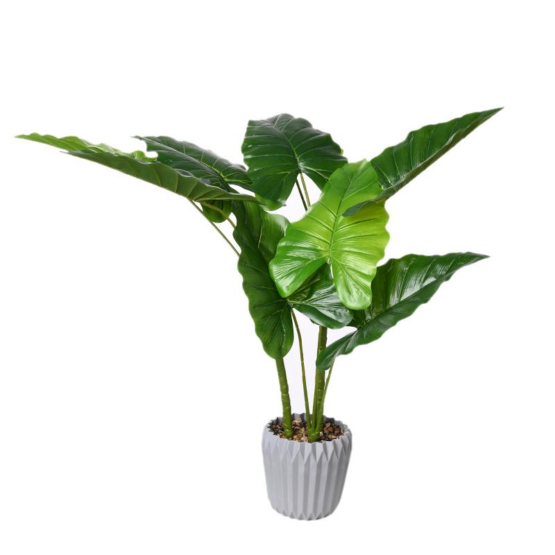 造花 大鉢 植木 室内 観葉植物 フェイクグリーン 彩虹葉 龜背葉 春雨葉 インテリア 飾り付け 写真撮影(..