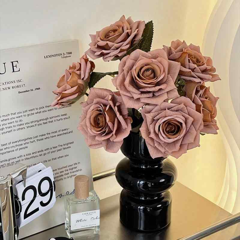 花束 薔薇 造花 フェイクフラワー インテリア 飾り リビング ダイニングテーブル ドライフラワー アレンジメント