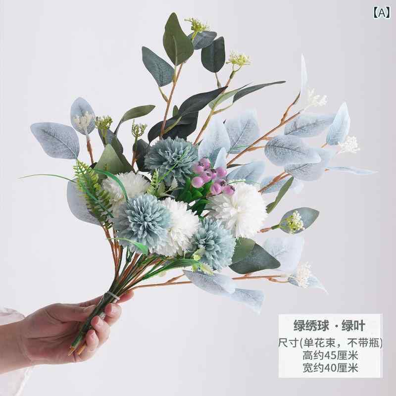 造花 花束 部屋 リビング ダイニングテーブル 花瓶 混載 アレンジ