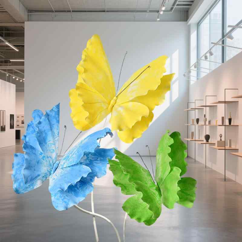 造花 レディース 結婚式 飾り ショーウィンドウ インテリア ディスプレイ 撮影道具 グラデーション ブ..