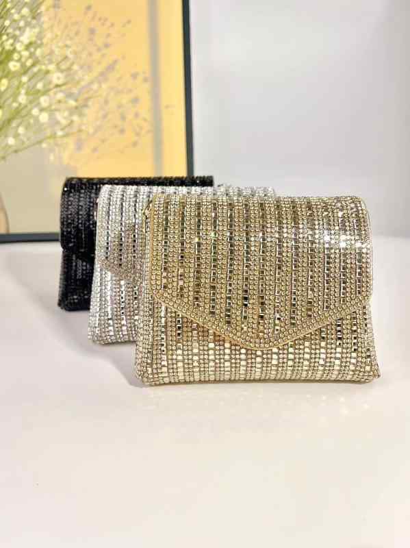 バッグ レディース 斜めがけ 手持ち ラインストーン ミニ ショルダーバッグ パーティー クラッチバッグ..