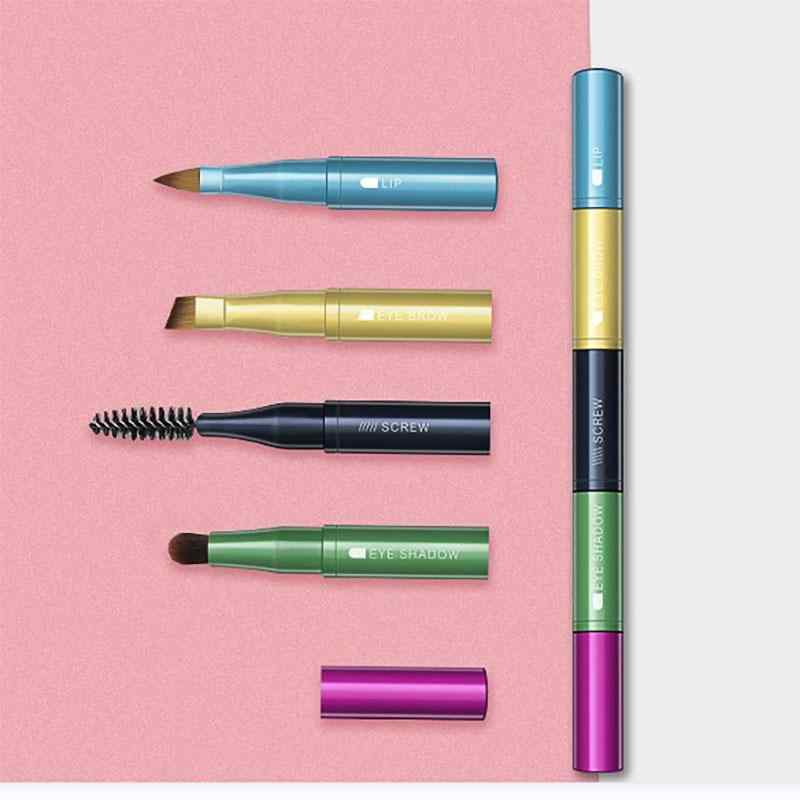 メイクブラシ セット 多機能 フェイスブラシ コンシーラーブラシ アイシャドウブラシ 携帯用 メイク道具