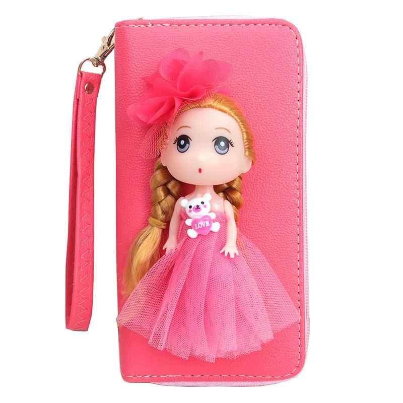 財布 キッズ 女の子 子供用 PUレザー ハンドバッグ かわいい 立体 キャラクター ウォレット 白 黄色 赤..