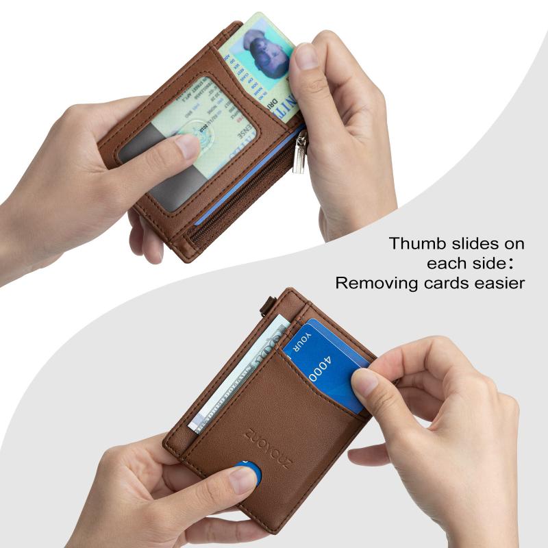 カードケース 多機能 ICカード クレジットカード PUレザー スキミング防止 チョコレート色 ブラック 薄型 大容量 メンズ レディース 通勤