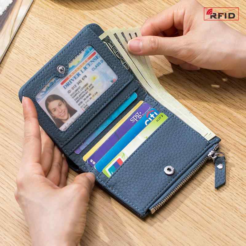 財布 レディース 女性用 革 レザー ミニ財布 スキミング防止 RFID カードケース コインケース 小銭入れ..