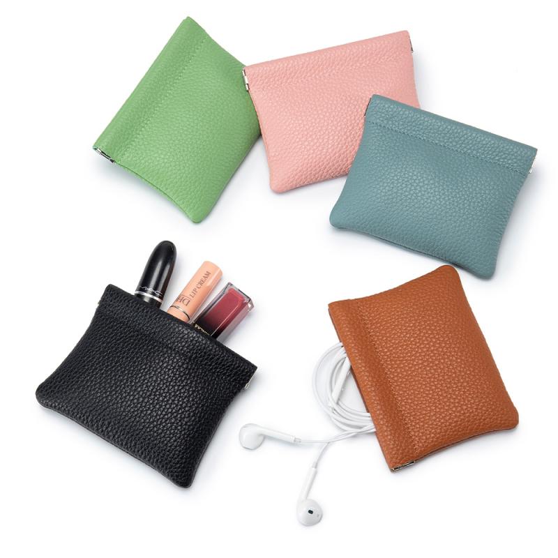 コインケース レディース 革 ミニ財布 小銭入れ 小型 零れ落ち防止 軽量 収納 イヤホンケース カードケース ブラック グレージュ ゴールド ブラウン 黄色 アボカドグリーン グレー ピンク オレンジ 水色 セージグリーン パープル(x3)
