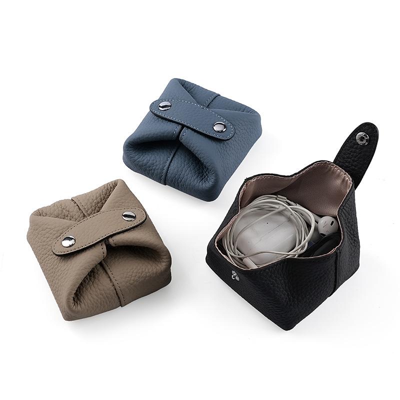 財布 レディース レトロ風 牛革 ミニ財布 コインケース イヤホン 口紅 収納ケース アクセサリーケース ..