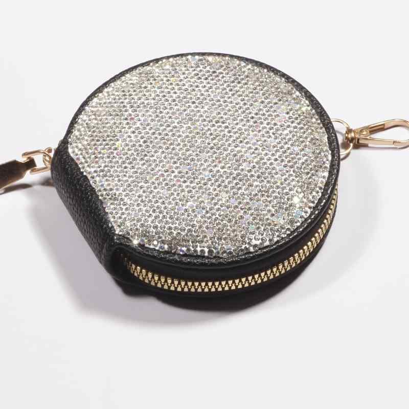 イヤホンケース レディース メンズ ラインストーン付き イヤホン データケーブル 小銭入れ 収納ケース ..