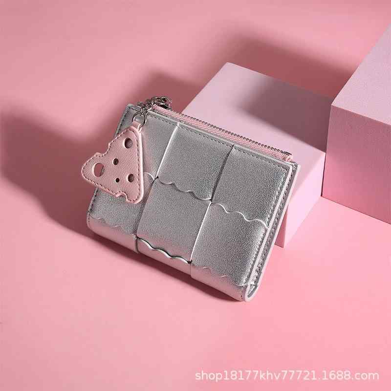 財布 レディース 多機能 二つ折り カードケース付き ミニ財布 かわいい コンパクト ウォレット 耐摩耗..