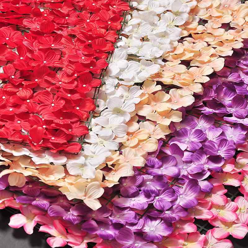 造花 柵 垣 繡球 裝飾 花 フェンス ウェディング パーティー 人工 絹花 白 赤 シャンパン ピンク 紫