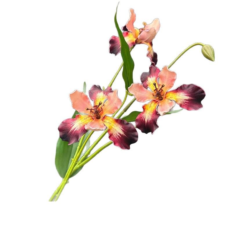 造花 結婚式 写真撮影 小道具 インテリア 飾りつけ 花材 フラワー ディスプレイ 紫 赤 青 白(x2)