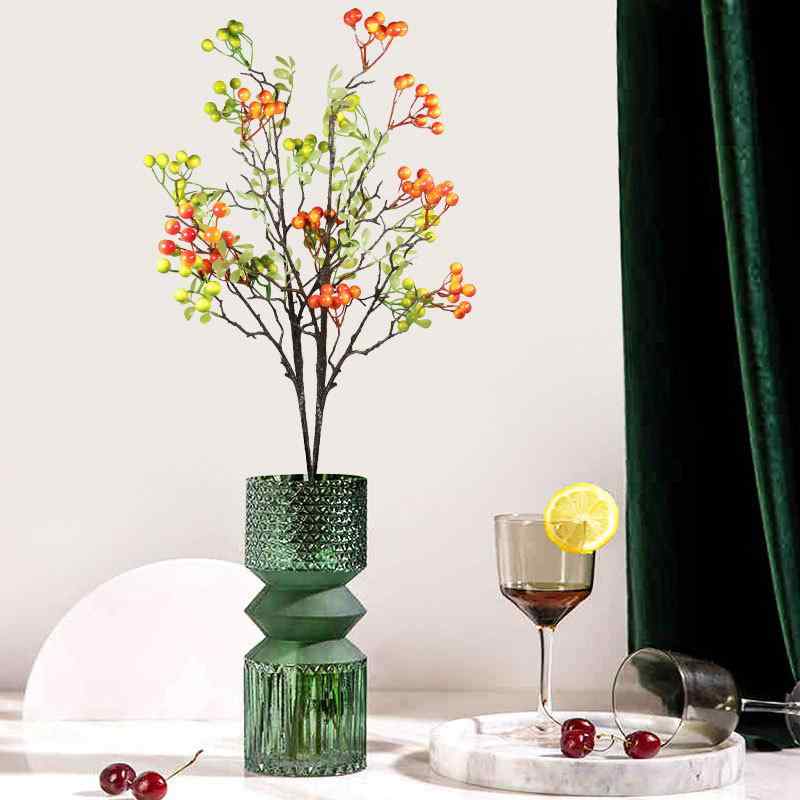 造花 フェイクグリーン 果実 観葉植物 黄色 レッド グリーン インテリア 写真撮影