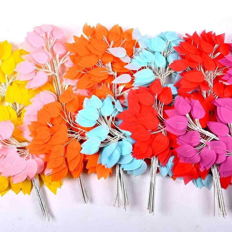 造花 樹木の枝 カエデ イチョウ 庭園装飾 フラワー 屋内外 撮影道具 結婚式 パーティー イベント(x2)