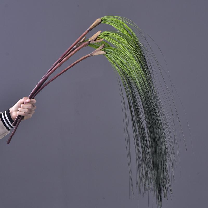 造花 観葉植物 ドッグテイルグラス ハンギング 垂れ下がり 壁掛け インテリアグリーン フェイクグリーン グリーン(x6)