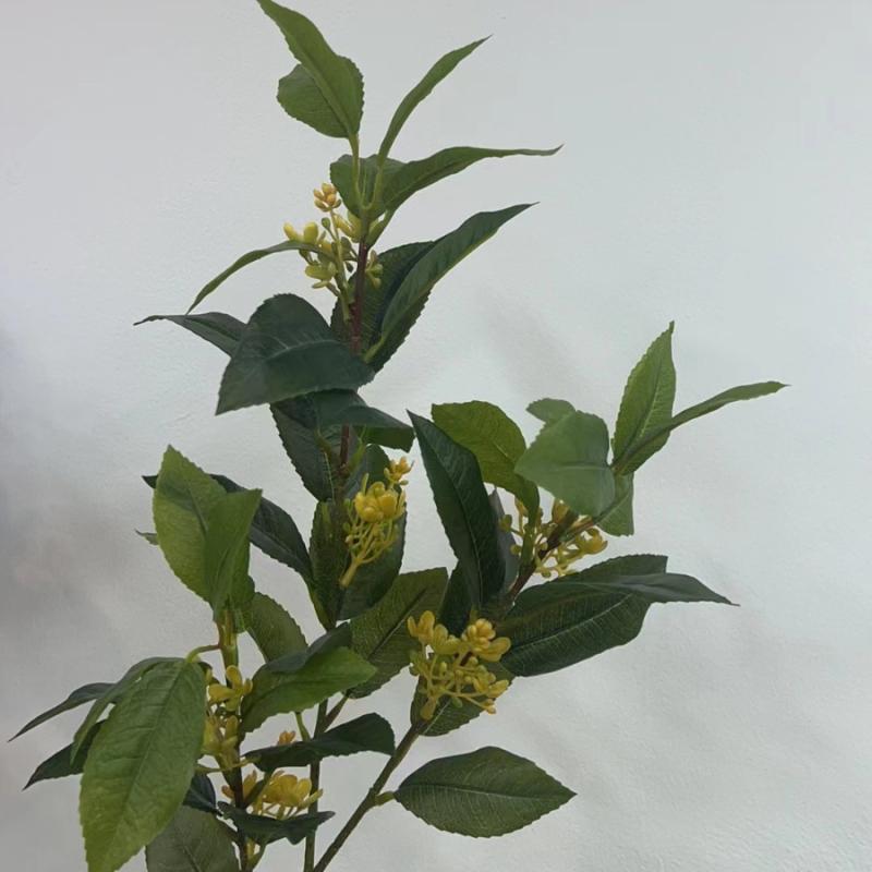 楽天リモコンタウンエコ 楽天市場店造花 桂花 葉 3Dプリント 屋外 ウェディング ブライダル 写真撮影 ホームデコレーション（x300）