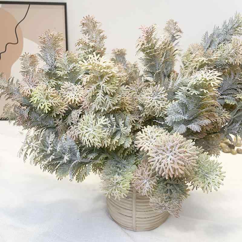 造花 松の葉 グリーン インテリア 撮影小物 クリスマス装飾 フェイクグリーン(x6)