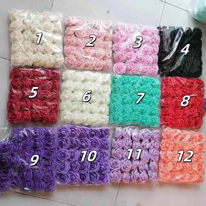 造花 ブーケ ウェディング 結婚式 インテリア 撮影小物 シャンパン ピンク系 ブラック ワインレッド(x4)