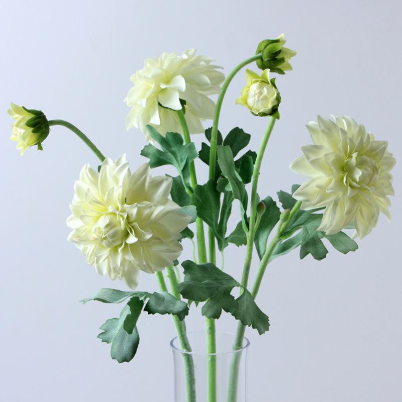 大理花 造花 ウェディング ブーケ 花材 インテリア 撮影小物 ホワイト ピンク系 レッド系(x24)