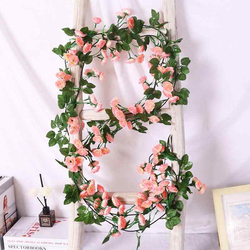 造花 ボタン 薔薇 バラ 藤 ローズ つる 蔓 造花 藤 飾り 結婚式 ウェディング パーティー イベント 写真撮影 背景 華やか ピンク系 レッド系 ホワイト系 シャンパンカラー(x2)