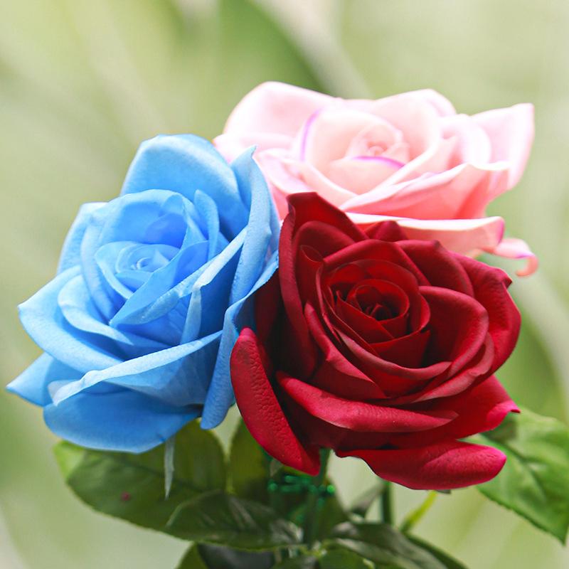 造花 カローラローズ インテリア 撮影道具 アートフラワー ピンク系(x2)