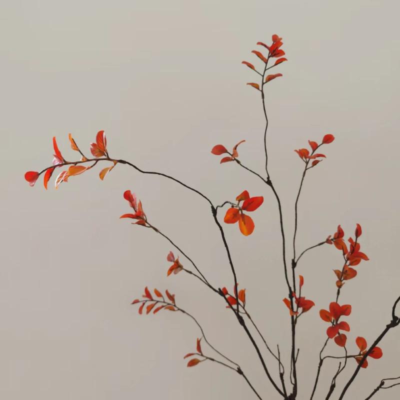 造花 紅葉 モミジ 枯れ枝 春雨 葉 藤 つる 秋 ドライフラワー 禅 91cm 119cm