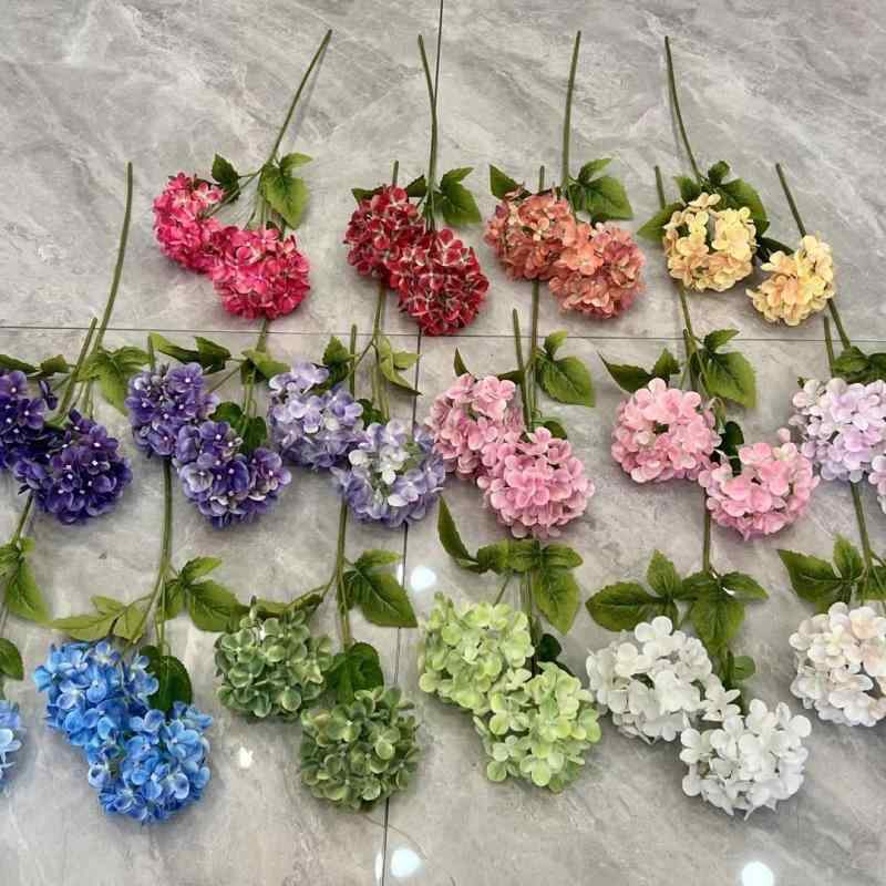 造花 绣球 ブーケ 結婚式 会場装飾 パーティー イベント ディスプレイ インテリア 撮影用小物 白 ピンク系 赤 黄色 オレンジ 青 緑 紫(x2)