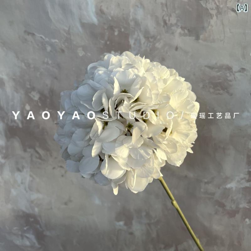 造花 绣球花 ヨーロピアン油絵風 アレンジメント ブーケ リビング 寝室 ウェディング パーティー ディスプレイ インテリア雑貨 ホワイト系 ブルー パープル ピンク オレンジ(x10)