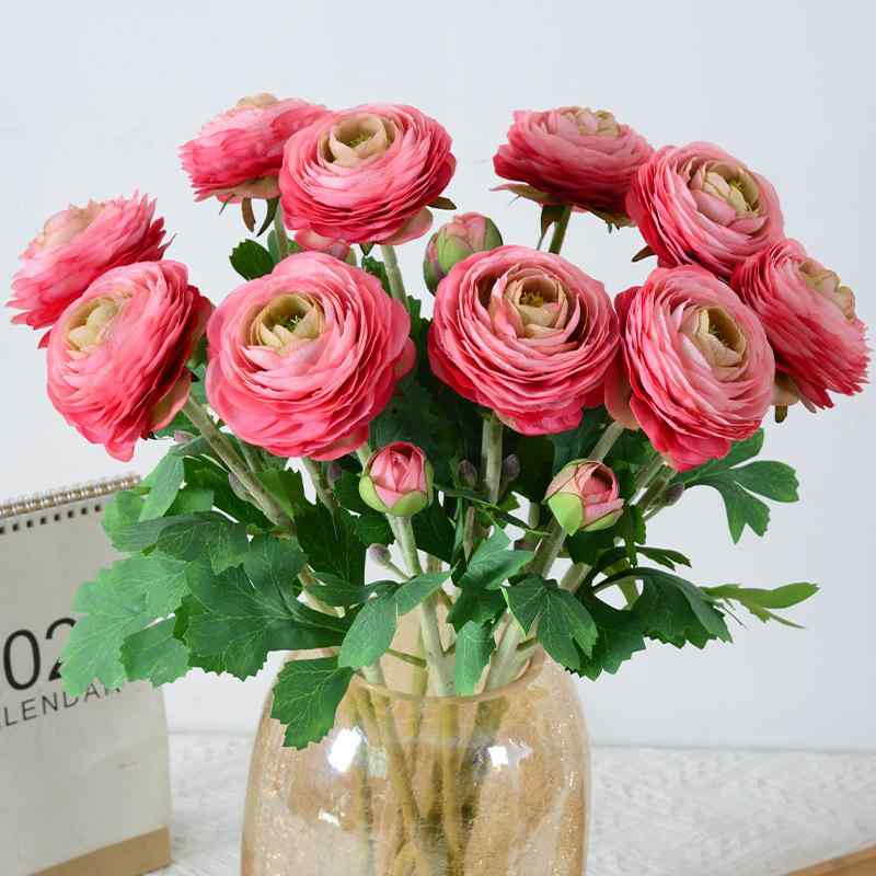 造花 欧風 蓮 ベルベット調 フェイクフラワー リビング ダイニングテーブル 装飾 結婚式 ウェディング 撮影道具 インテリア ホワイト ピンク レッド イエロー オレンジ パープル(x2)