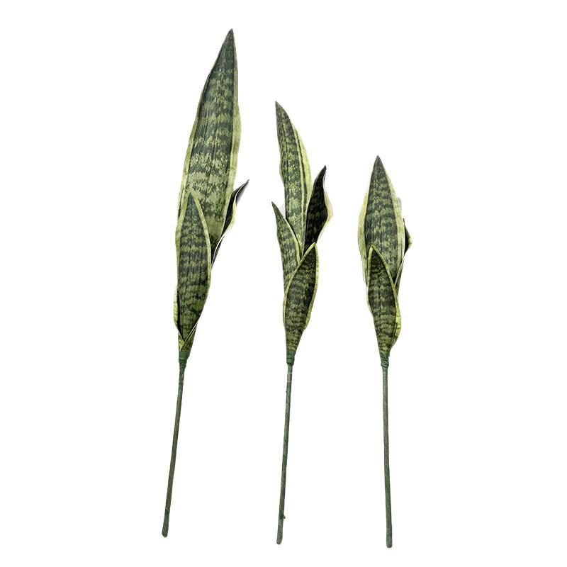 造花 虎皮兰 フェイクグリーン インテリアグリーン ディスプレイ 淡黄 深緑 シルバー 金縁 白縁