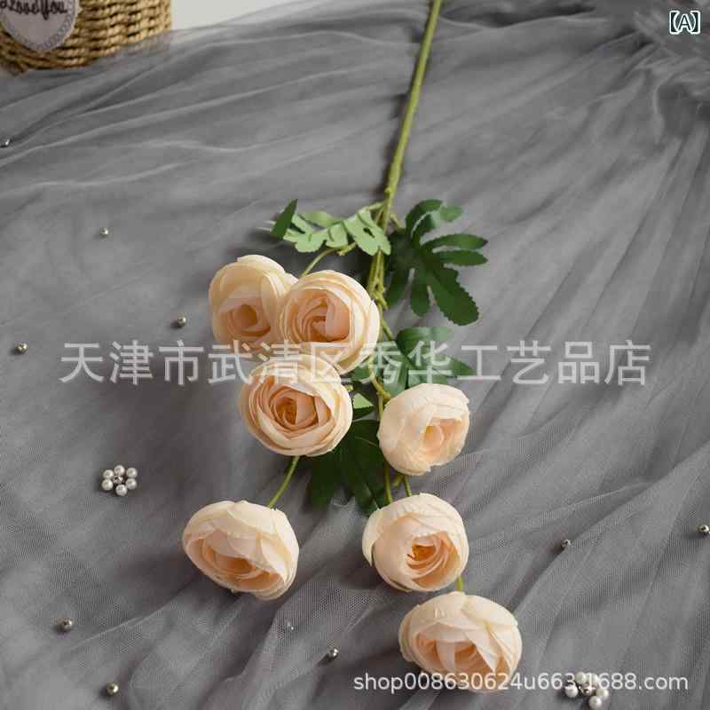 造花 ウェディング ローズ 牡丹 ティーローズ フラワー アレンジメント シャンパンカラー ホワイト ピンク オレンジ レッド