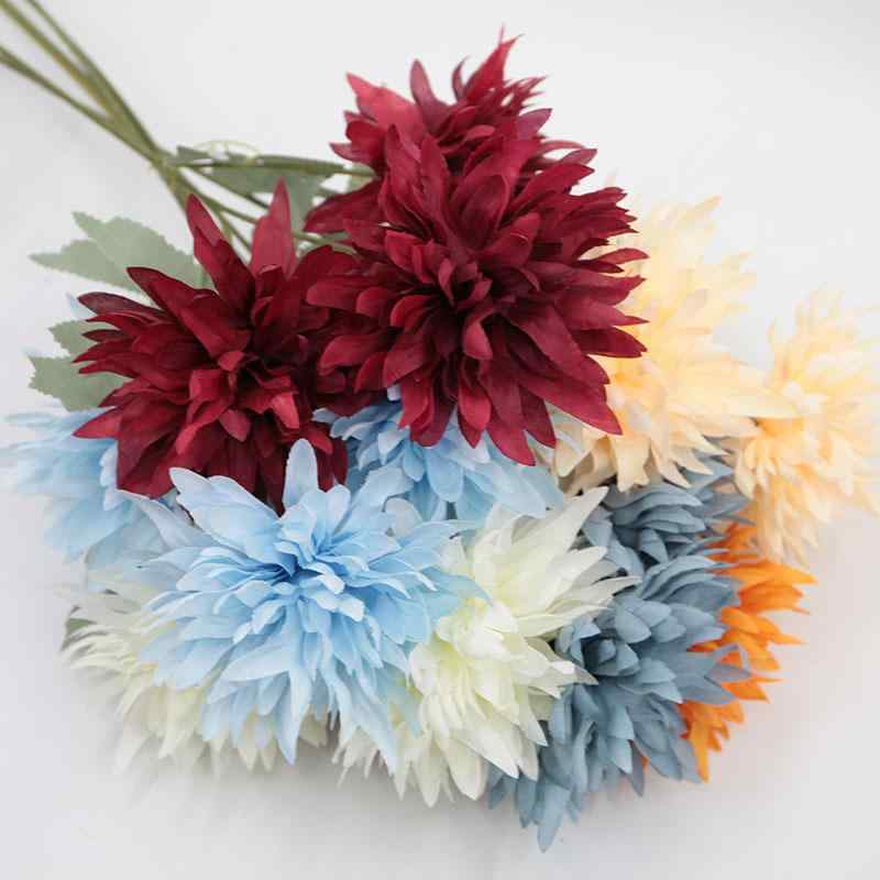 造花 シャクヤク 3本 ホームデコレーション ウェディング パーティー 写真撮影 道具 撮影小物 オレンジ..