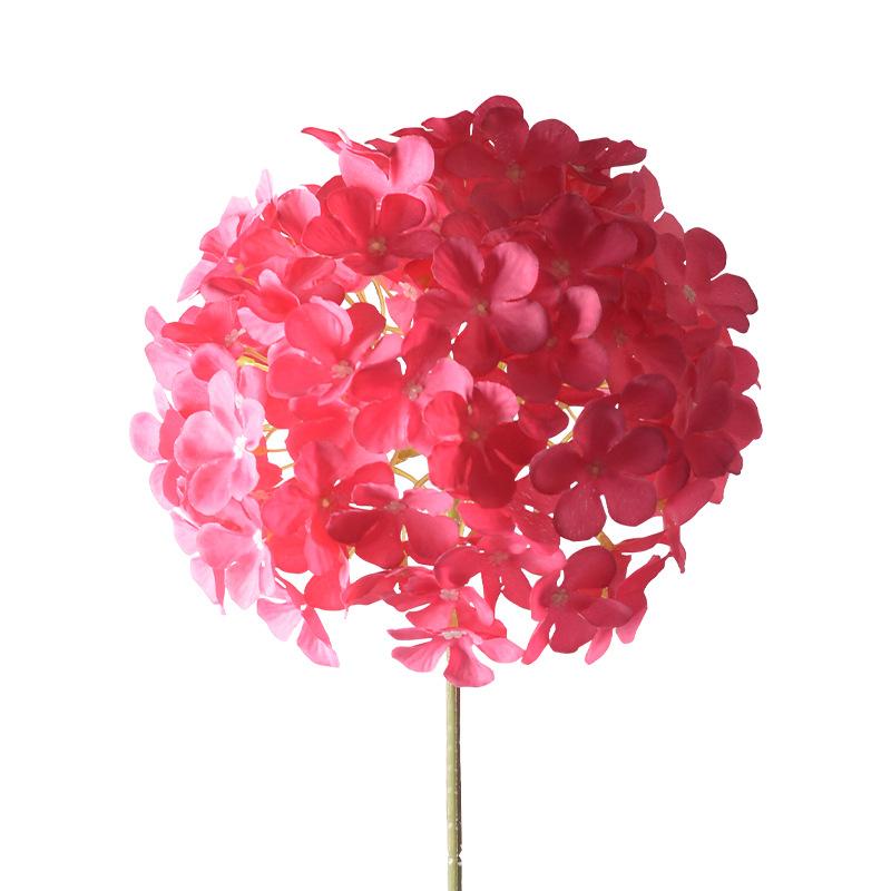 造花 アジサイ ポンポンマム 結婚式 ウェディング ブーケ パーティー イベント 写真撮影 インテリア ディスプレイ デコレーション ホワイト ピンク レッド オレンジ グリーン ローズ 浅葱色 スモーキーブルー シャンパン パープル(x2)