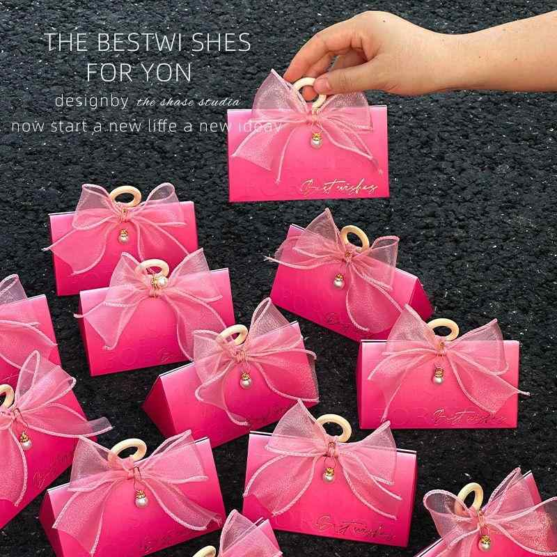 キャンディボックス 結婚式用 婚礼用 砂糖菓子入れ ローズレッド ピンク系 豪華感 エンゲージメント 婚..