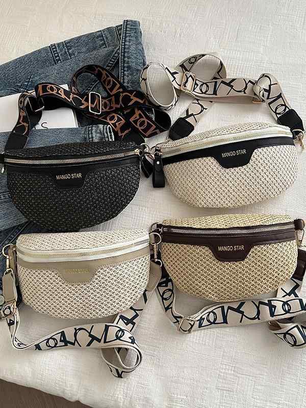 かごバッグ レディース 小さめ ストローバッグ 編み込み ショルダー ウエスト 鞄 斜めがけ カジュアル ..