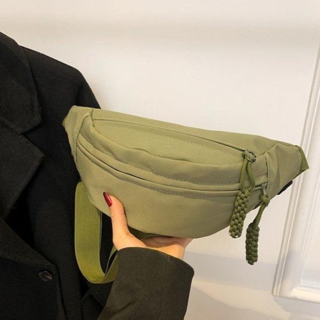 ボディバッグ レディース 韓国 ショルダーバッグ ウエストバッグ ナイロン スポーティ カジュアル スマ..