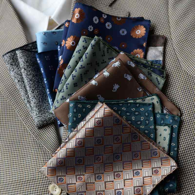 ポケットチーフ メンズ 男性用 フォーマル スーツ 紳士 ハンカチ ポリエステル ストライプ柄