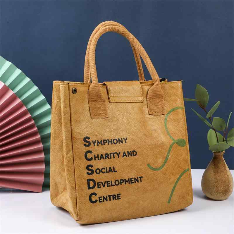 紙袋 レディース メンズ 帆布 エコバッグ ショッピングバッグ トートバッグ 手提げ袋 防水 撥水 UVプリント(x100)