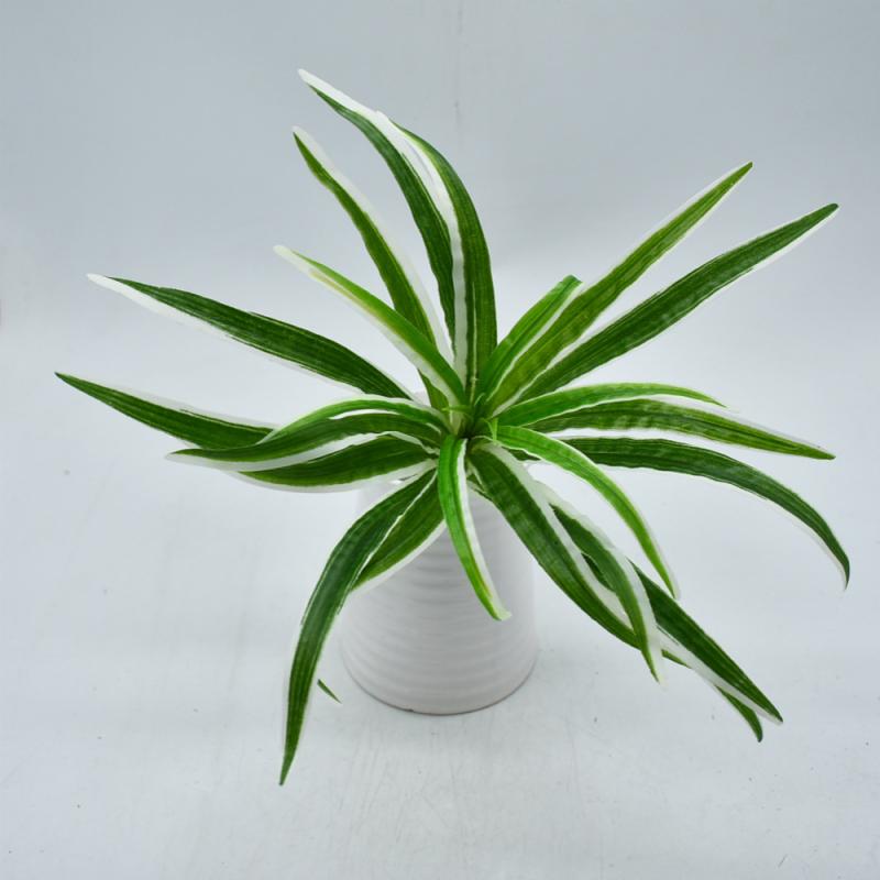 造花 吊り下げ 観葉植物 壁掛け フェイクグリーン 白縁 吊り下げ 葉材 高さ45cm 結婚式 イベント 写真撮影 ホームデコレーション(x10)