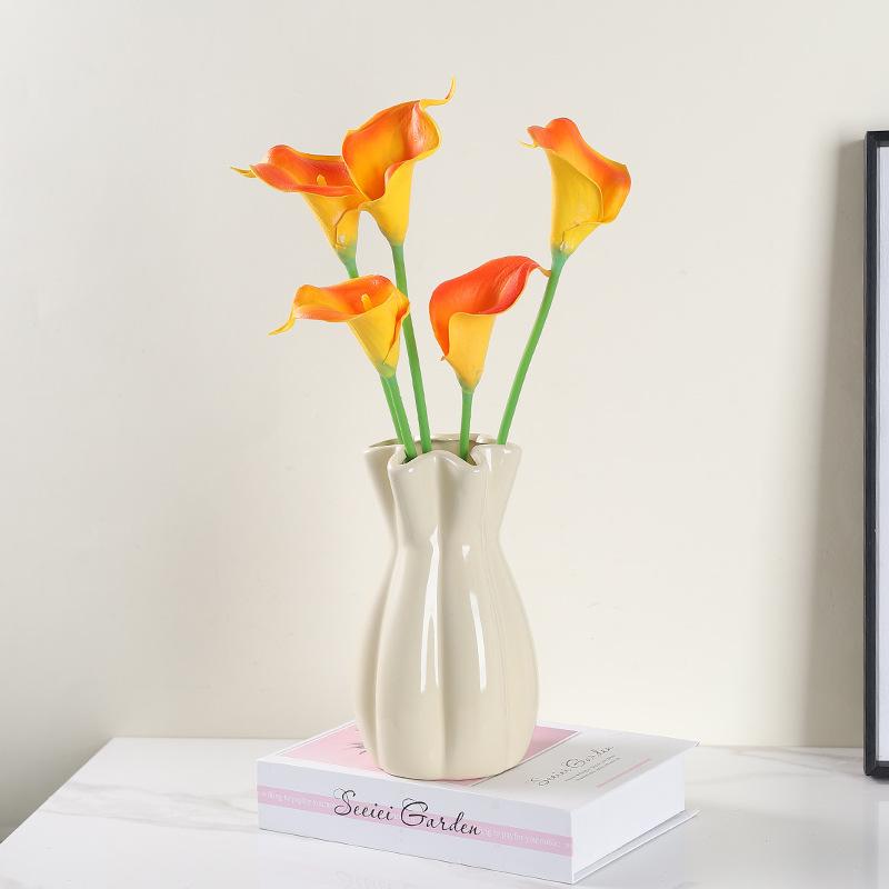 造花 マ蹄蓮 インテリア 飾り 絹花 リビング デスク 玄関 置物 撮影道具