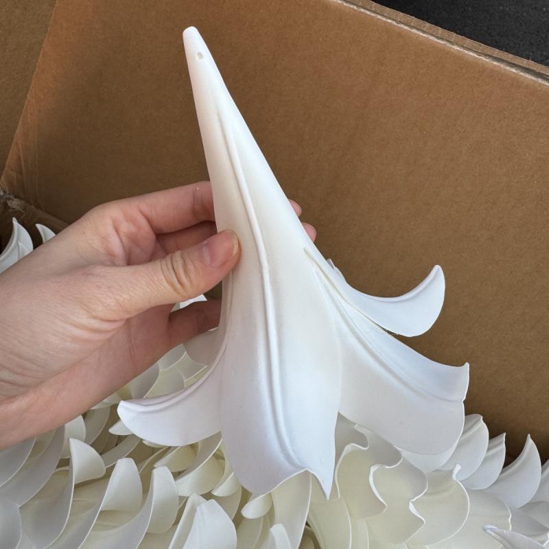 造花 天井装飾 百合 鉄砲百合 EVA製 舞台装飾 ウェディング パーティー イベント ディスプレイ(x10)