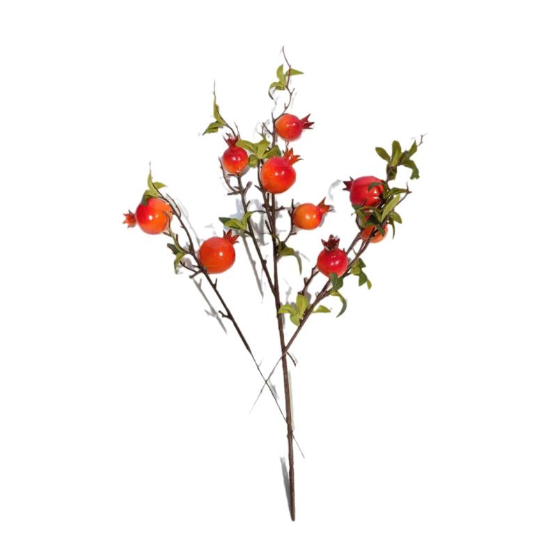 造花 結婚式 ホームデコレーション 偽物の花 発財果 写真撮影 小道具 正月飾り バケツ オーナメント 模造石榴