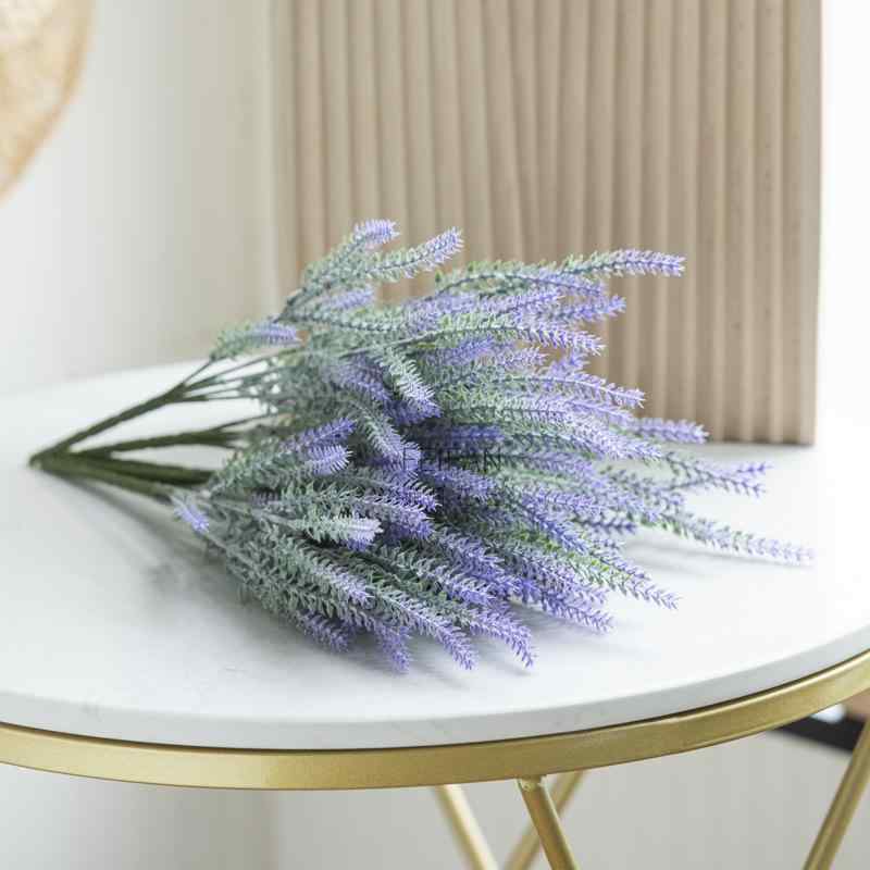 造花 ラベンダー 麦の穂 5本 人工植物 37cm インテリア 飾り 撮影用 ディスプレイ(x10)