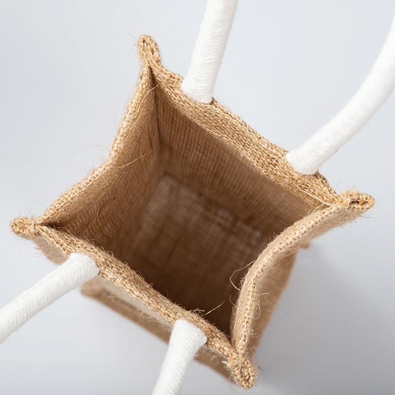 ワインバッグ 麻 レディース メンズ 男女兼用 黄麻布 赤ワイン用 ワイン 手提げ袋 ヴィンテージ風 厚手..