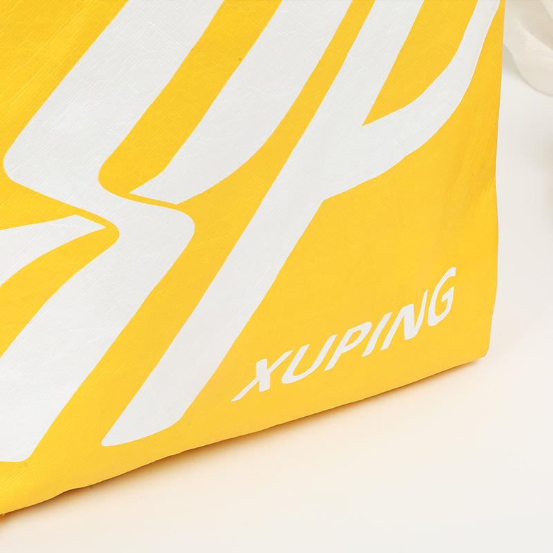 紙袋 防水 揉み加工 手提げ袋 ショルダーバッグ 帆布 UVプリント 包装袋 ギフト 広告(x100)