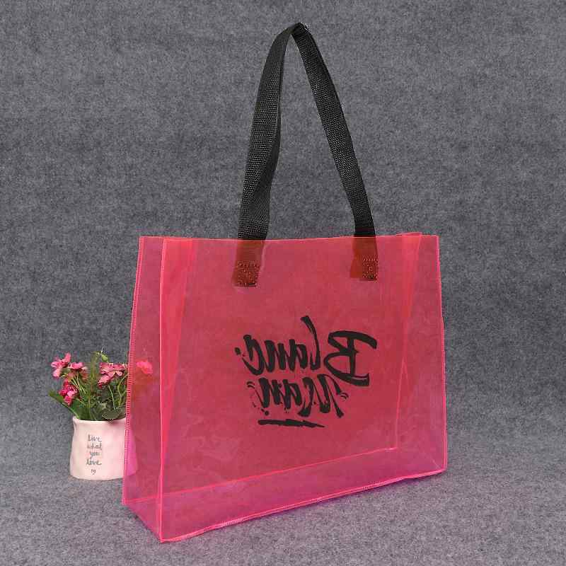 手提げ袋 レディース メンズ 透明 包装用 ギフト PP袋 PVC袋 買い物袋 携帯袋(x100)