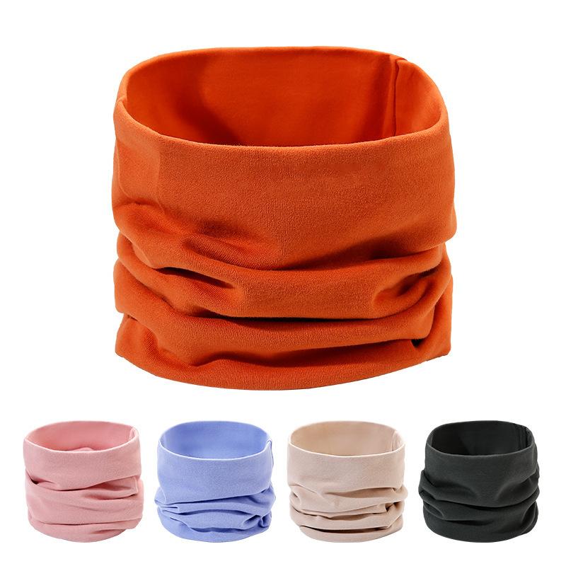 ネックウォーマー 男女兼用 ネックカバー 綿 防寒 保温 防風 スポーツ アウトドア 無地 春秋冬 ピンク ..
