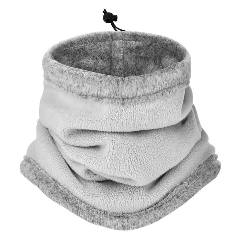 ネックウォーマー 男性用 秋冬 アウトドア 纯色 無地 厚手 ニット 保温 防寒 ダークグレー ライトグレ..