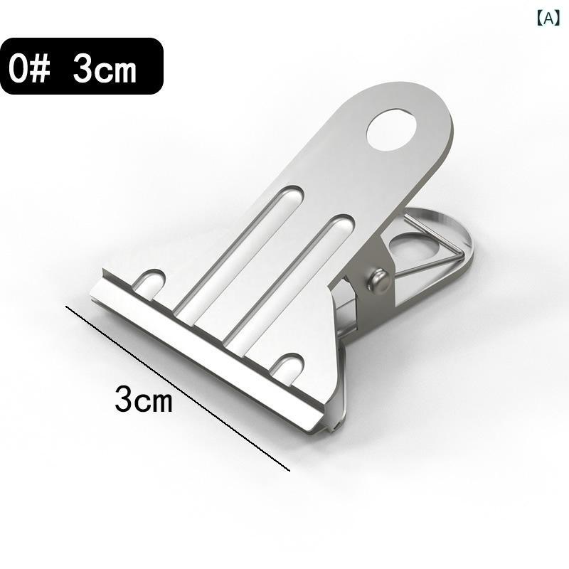 事務用品 伝票クリップ ステンレス製 クリップ バインダークリップ シルバー